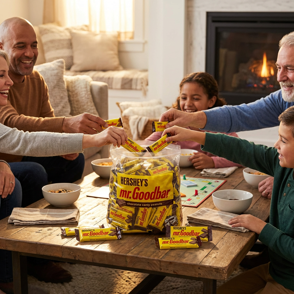Mr. Goodbar Candy Bars, 2 lb Bulk Pack, Individually Wrapped Peanut Chocolate Bars for Sharing, Parties, Office & Classroom Treats
