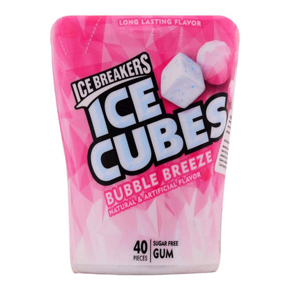 Hersheys Ice Breakers Cubes Sugar-Free Gum, Bubble Breeze, 4 Count (Pack of 4)