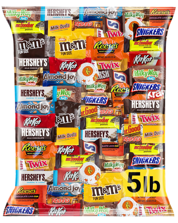 Chocolate Variety Pack, Assorted Individually Wrapped Candy-5 pound