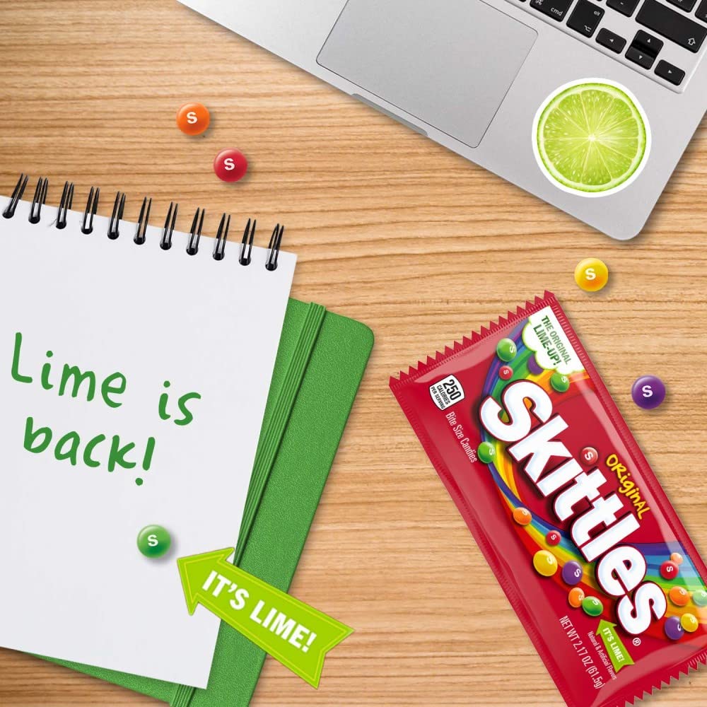 SKITTLES Original Chewy Candy, Full Size - 2.17 oz, 36 Ct Bulk Candy Pack