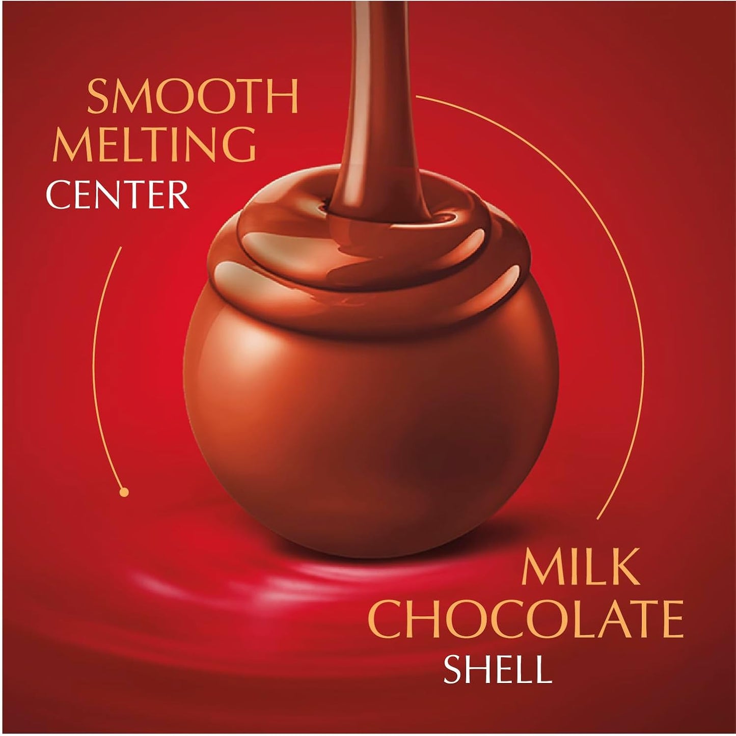 Lindt LINDOR Milk Chocolate Candy Truffles Bulk Box, Smooth Center, 25.4 oz, 60 Count, Chocolate Candy Bulk