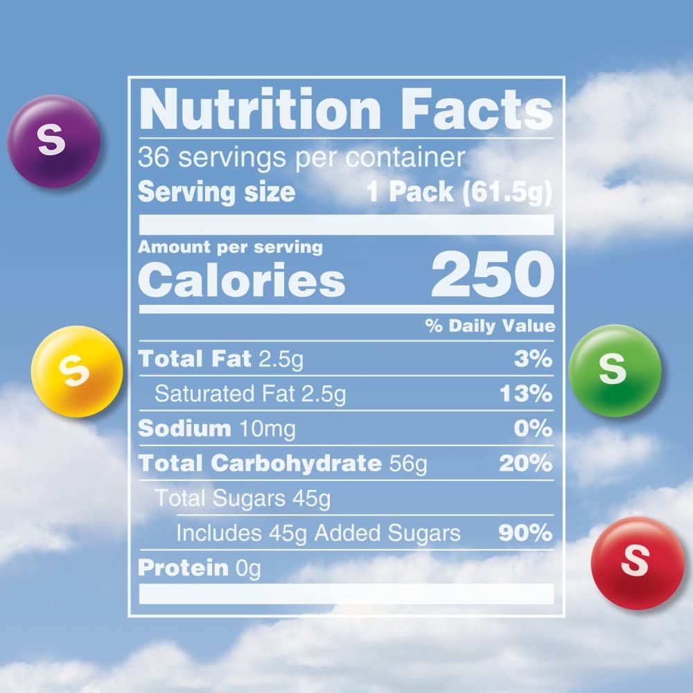 SKITTLES Original Chewy Candy, Full Size - 2.17 oz, 36 Ct Bulk Candy Pack