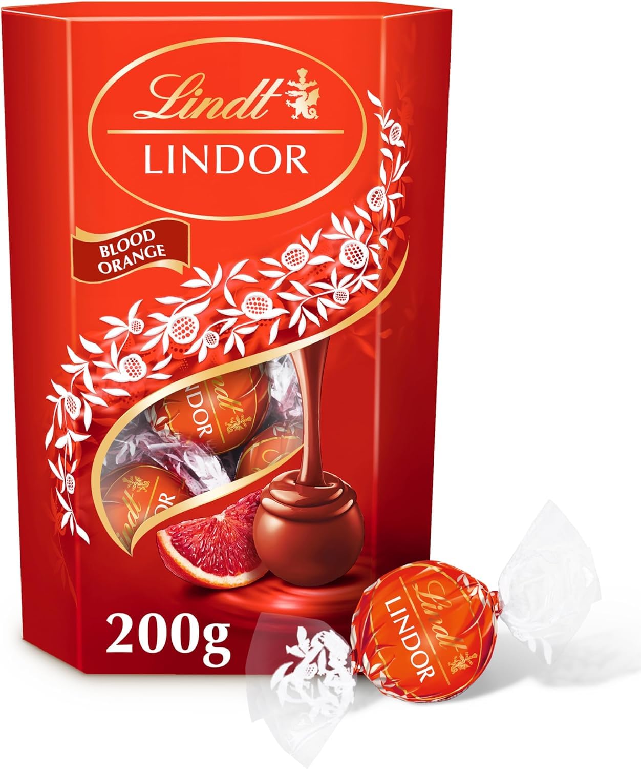 Lindt LINDOR Milk Chocolate Candy Truffles Bulk Box, Smooth Center, 25.4 oz, 60 Count, Chocolate Candy Bulk