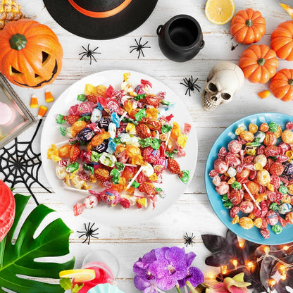 Halloween Assorted Candy Variety Pack – 4 LB Trick or Treat Ready Mix - Bulk Bag of Individually Wrapped, Naturally Flavored Sweets – Perfect for Piñatas, Kids’ Parties & Birthday Games