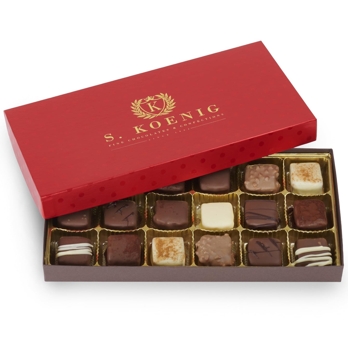 Luxury Milk Chocolate Truffles Gift Box – 12 Piece Assorted Belgian-Style Holiday Chocolates – Gourmet Candy for Christmas Gifts, Stocking Stuffers, Birthdays, Anniversaries & Dessert Platters