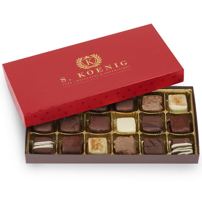 Luxury Milk Chocolate Truffles Gift Box – 12 Piece Assorted Belgian-Style Holiday Chocolates – Gourmet Candy for Christmas Gifts, Stocking Stuffers, Birthdays, Anniversaries & Dessert Platters