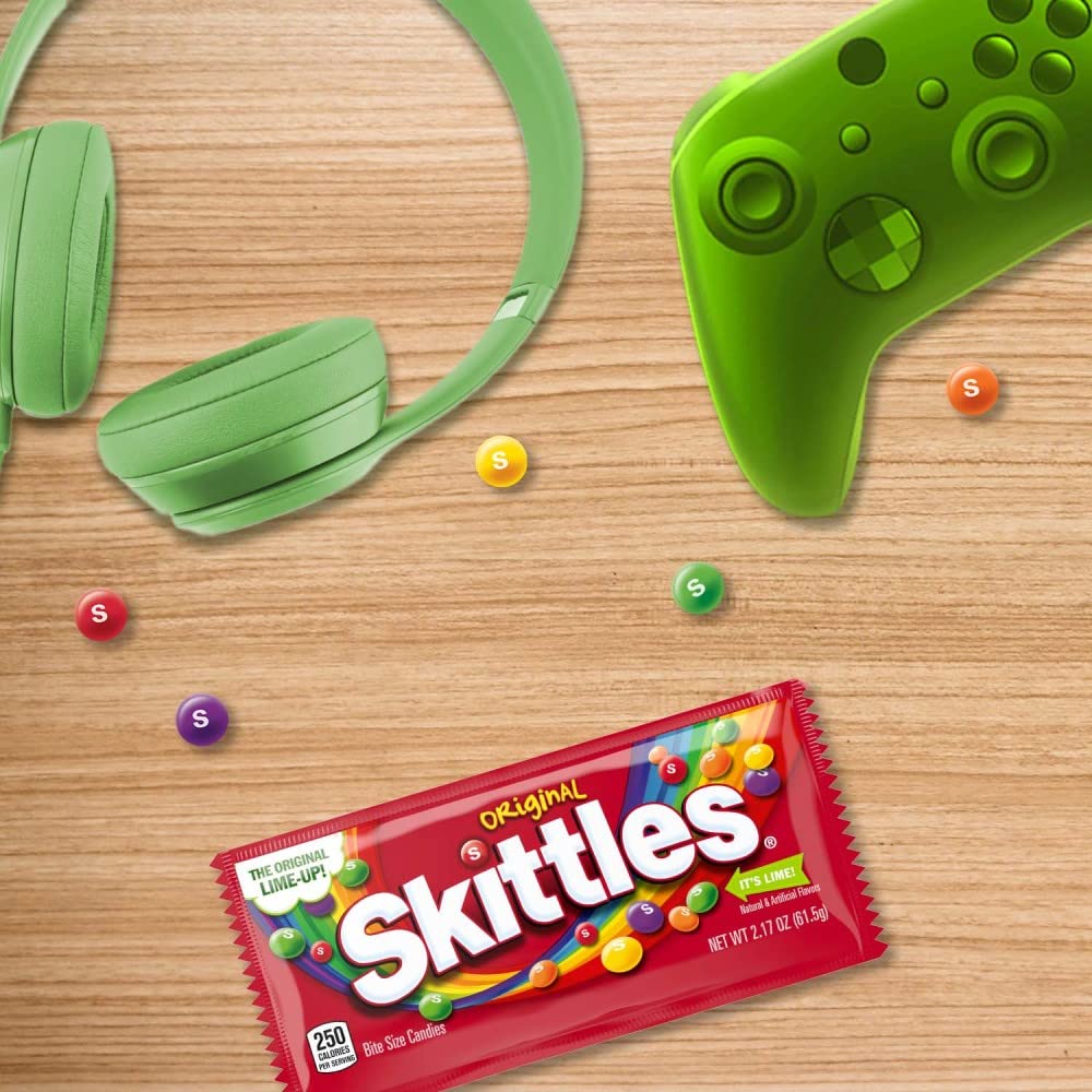 SKITTLES Original Chewy Candy, Full Size - 2.17 oz, 36 Ct Bulk Candy Pack