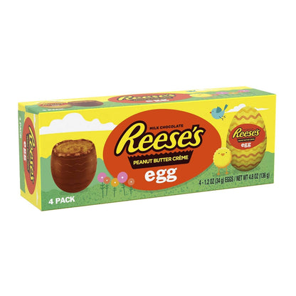 Reese's (2) Box 4pc Peanut Butter Creme Egg Milk Chocolate Easter Eggs Candy 4.8 oz