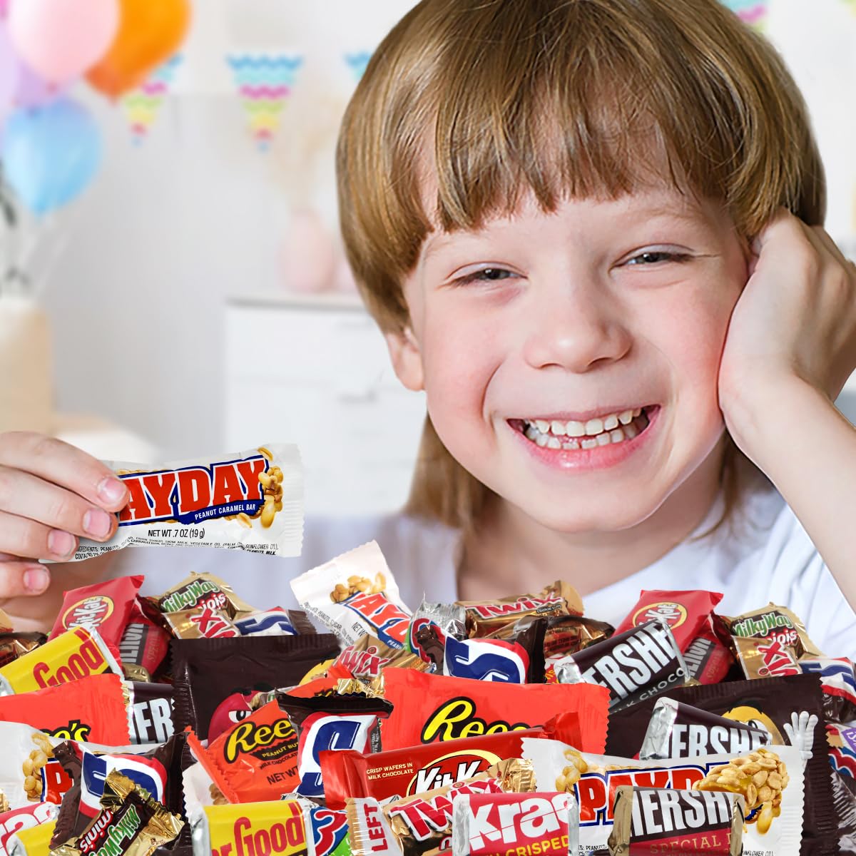 Assorted Chocolate Candy Mix - Individually Wrapped Chocolates - 2lb Bulk Variety Pack for Snacking, Sharing, and Gifting - Ideal for Home, Office, and Events