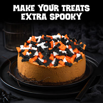 Bulk Halloween Candy – 2lb Spooky Bats & Bones Hard Candy – Black & Orange Party Treats for Trick-Or-Treat, Candy Buffets & Spooky Celebrations