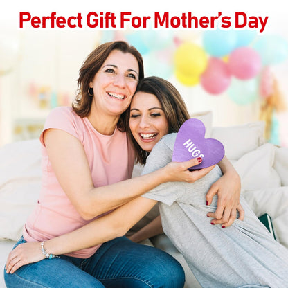 Kisses in Conversation Heart Boxes, Thoughtfully Designed Chocolate Box Bulk, Ideal Small Chocolate Gift Box for Mother's Day, Perfect Surprise for Mom