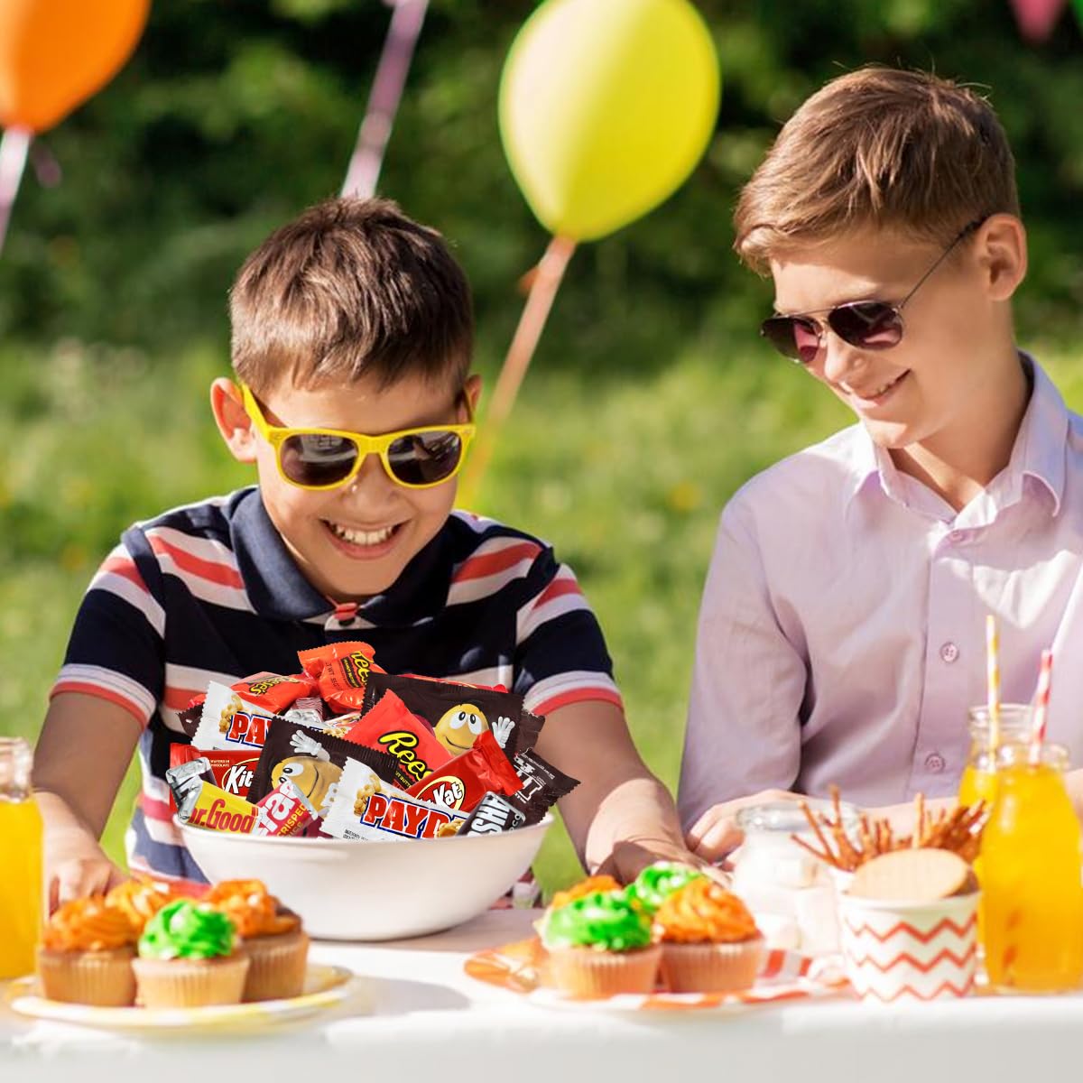 Assorted Chocolate Candy Mix - Individually Wrapped Milk, Dark, and White Chocolates - 5lb Bulk Variety Pack for Snacking, Sharing, and Gifting - Ideal for Home, Office, and Events