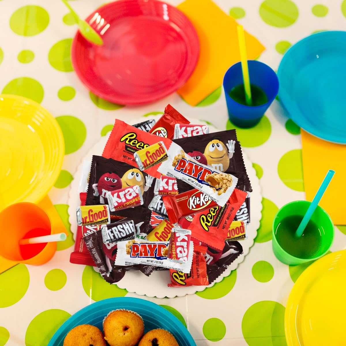 Assorted Chocolate Candy Mix - Individually Wrapped Milk, Dark, and White Chocolates - 5lb Bulk Variety Pack for Snacking, Sharing, and Gifting - Ideal for Home, Office, and Events