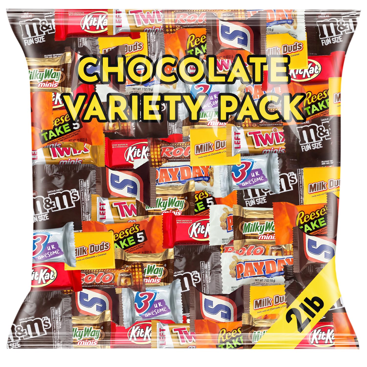Assorted Chocolate Candy Variety Pack 2 lb – Bulk Individually Wrapped Chocolates for Parties, Gifting, Holidays & Everyday Indulgence – Premium Name-Brand Mix for All Occasions