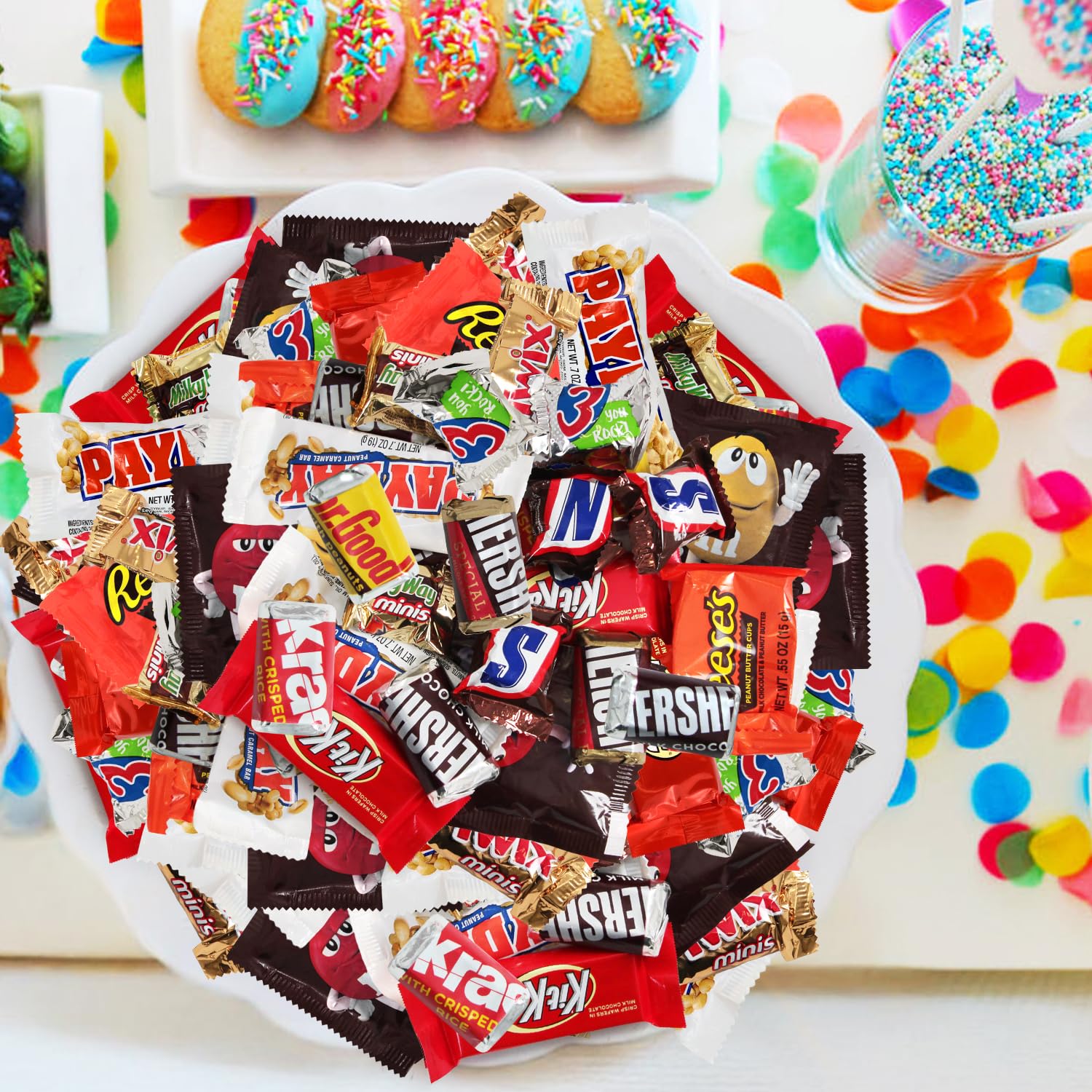 Assorted Chocolate Candy Mix - Individually Wrapped Chocolates - 2lb Bulk Variety Pack for Snacking, Sharing, and Gifting - Ideal for Home, Office, and Events