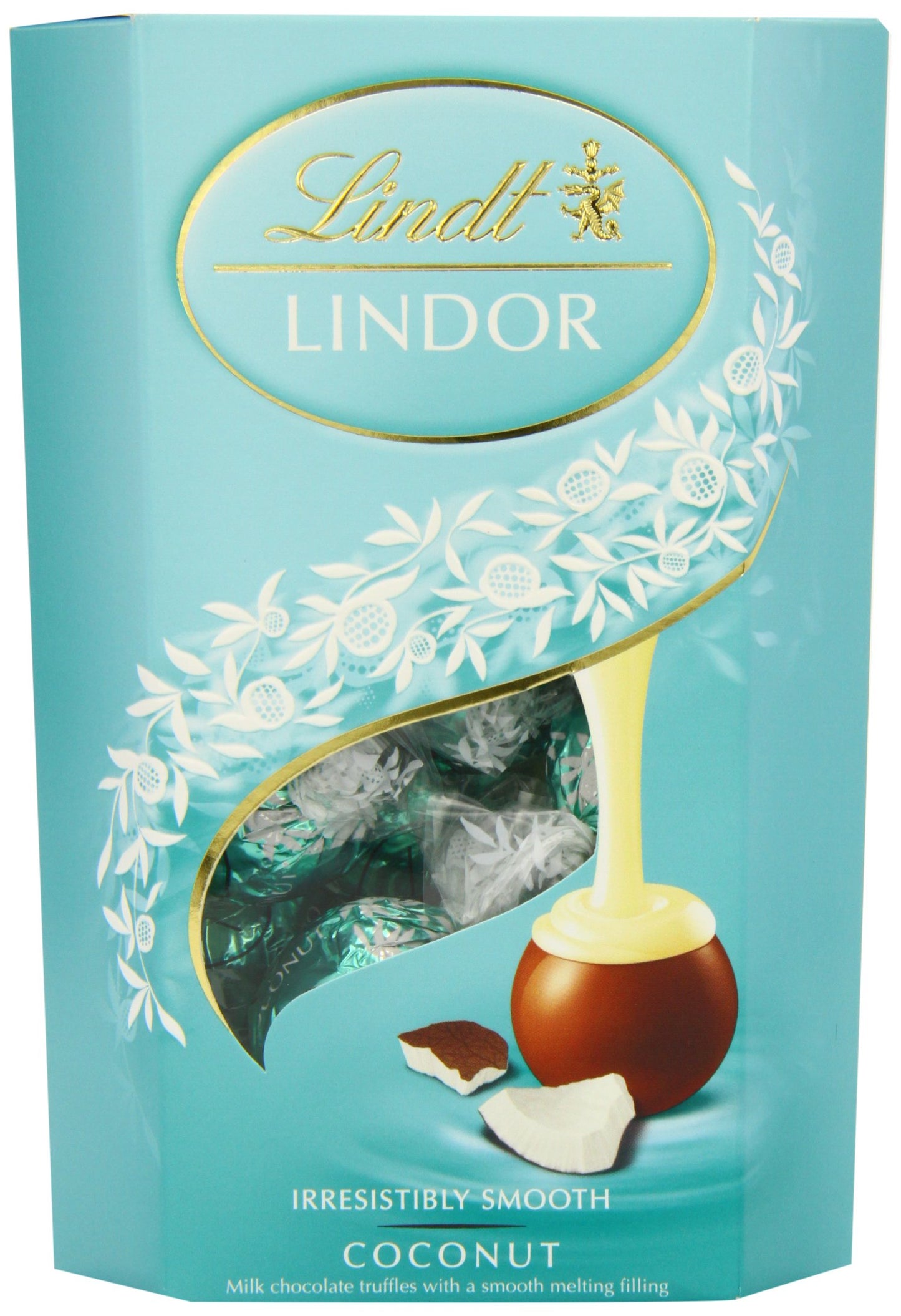 Lindt LINDOR Milk Chocolate Candy Truffles Bulk Box, Smooth Center, 25.4 oz, 60 Count, Chocolate Candy Bulk