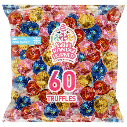 Premium Chocolate Truffles Bulk Pack – Assorted Cholicolate Candy with Milk, Dark, White and Birthday Cake Flavors – Gourmet Sweets for Gifts, Celebrations and Everyday Indulgence – Approx. 60 Pieces