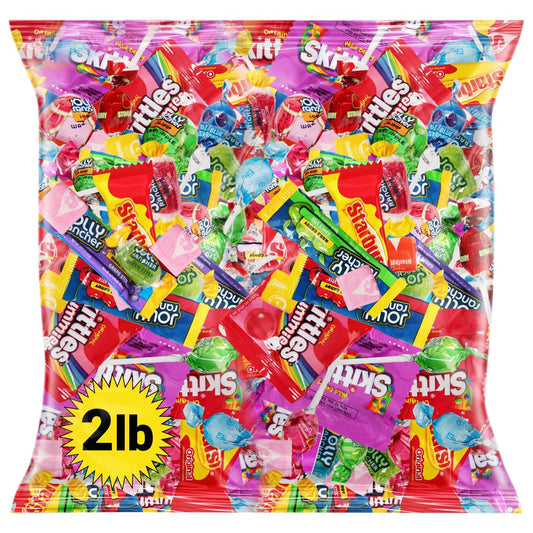 Candy Variety Pack, 2lb Bag of Candy Individually Wrapped, The Ultimate Candies Variety Pack for All Occasions, Assortment Candies Perfect for Parties and More
