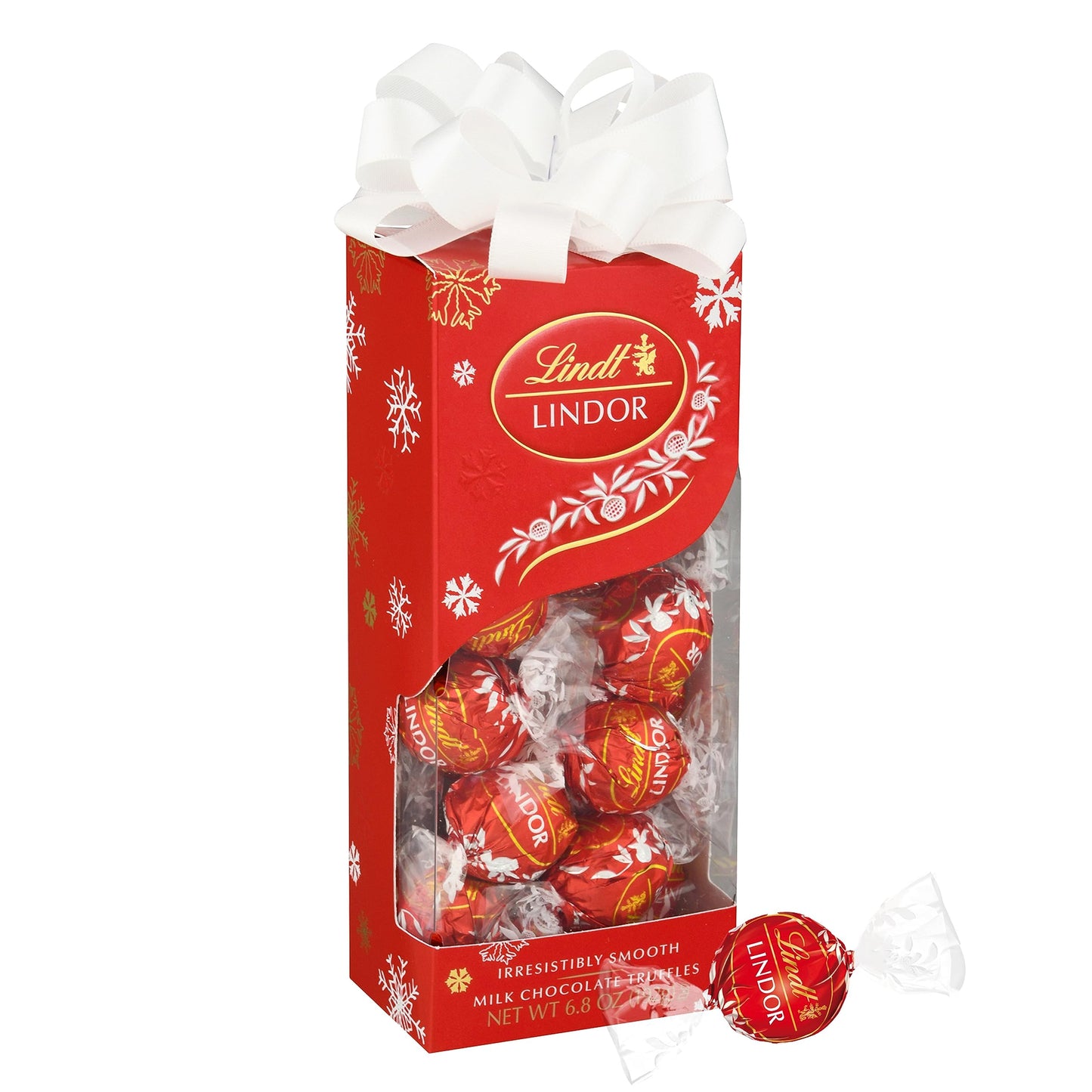 Lindt LINDOR Milk Chocolate Candy Truffles Bulk Box, Smooth Center, 25.4 oz, 60 Count, Chocolate Candy Bulk