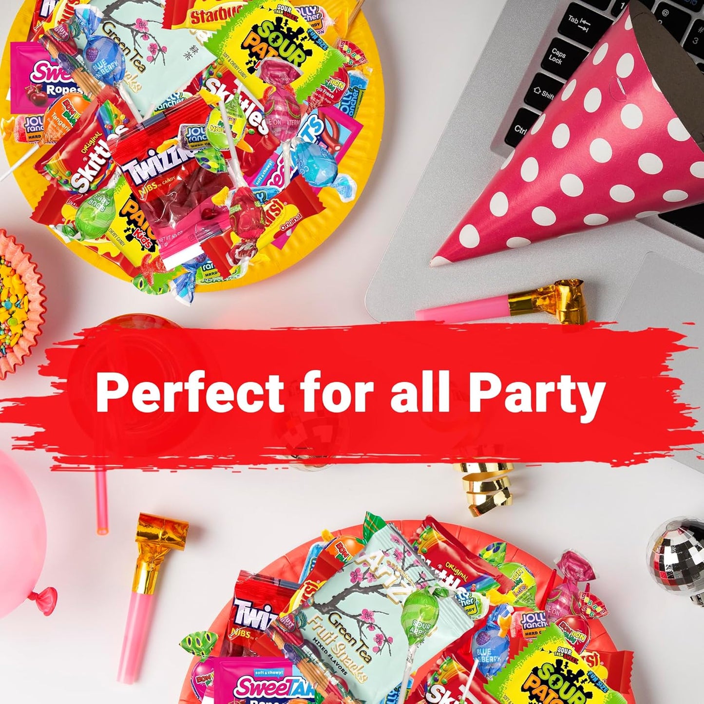 Ultimate Candy Variety Pack – 5 LB of Assorted Fruit-Flavored Candies, Chews & Gummies – Individually Wrapped – Perfect for Parties, Birthdays, Office Treats, Piñatas & Everyday Snacking