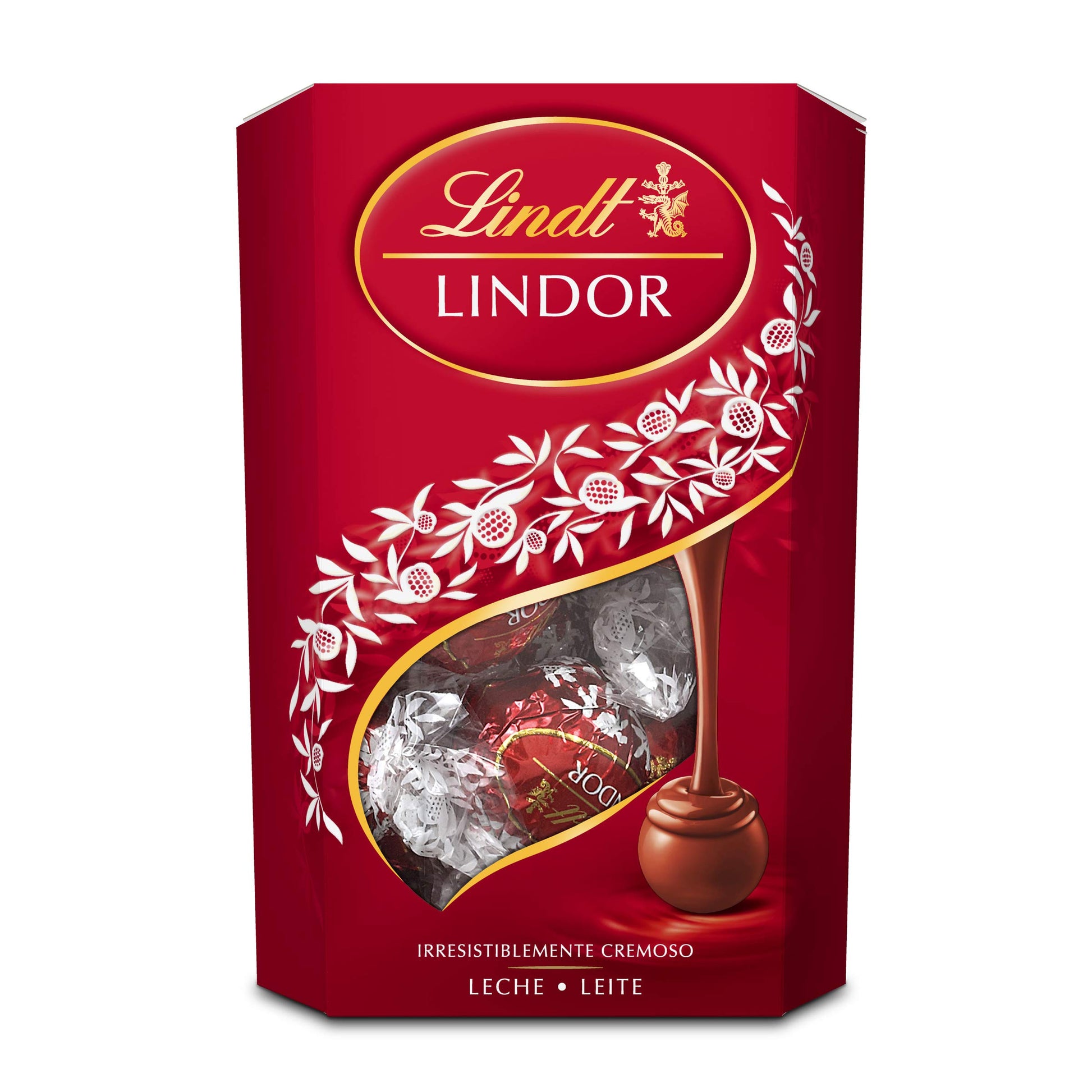 Lindt LINDOR Milk Chocolate Candy Truffles Bulk Box, Smooth Center, 25.4 oz, 60 Count, Chocolate Candy Bulk