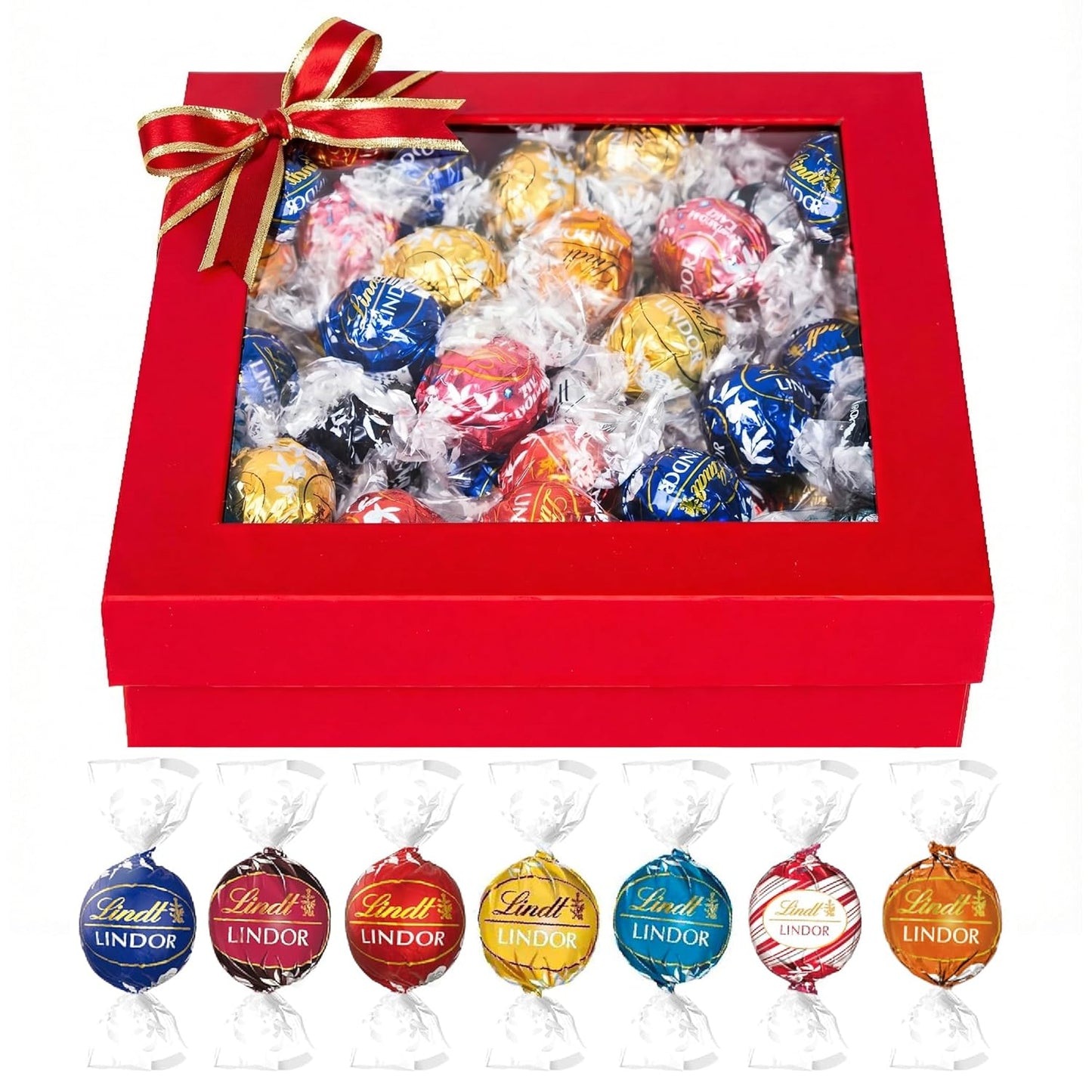 Premium Chocolate Truffles in Elegant Gift Box, 50-Piece Assorted Chocolate Delights - Ideal for Gifting & Sharing with Loved Ones.