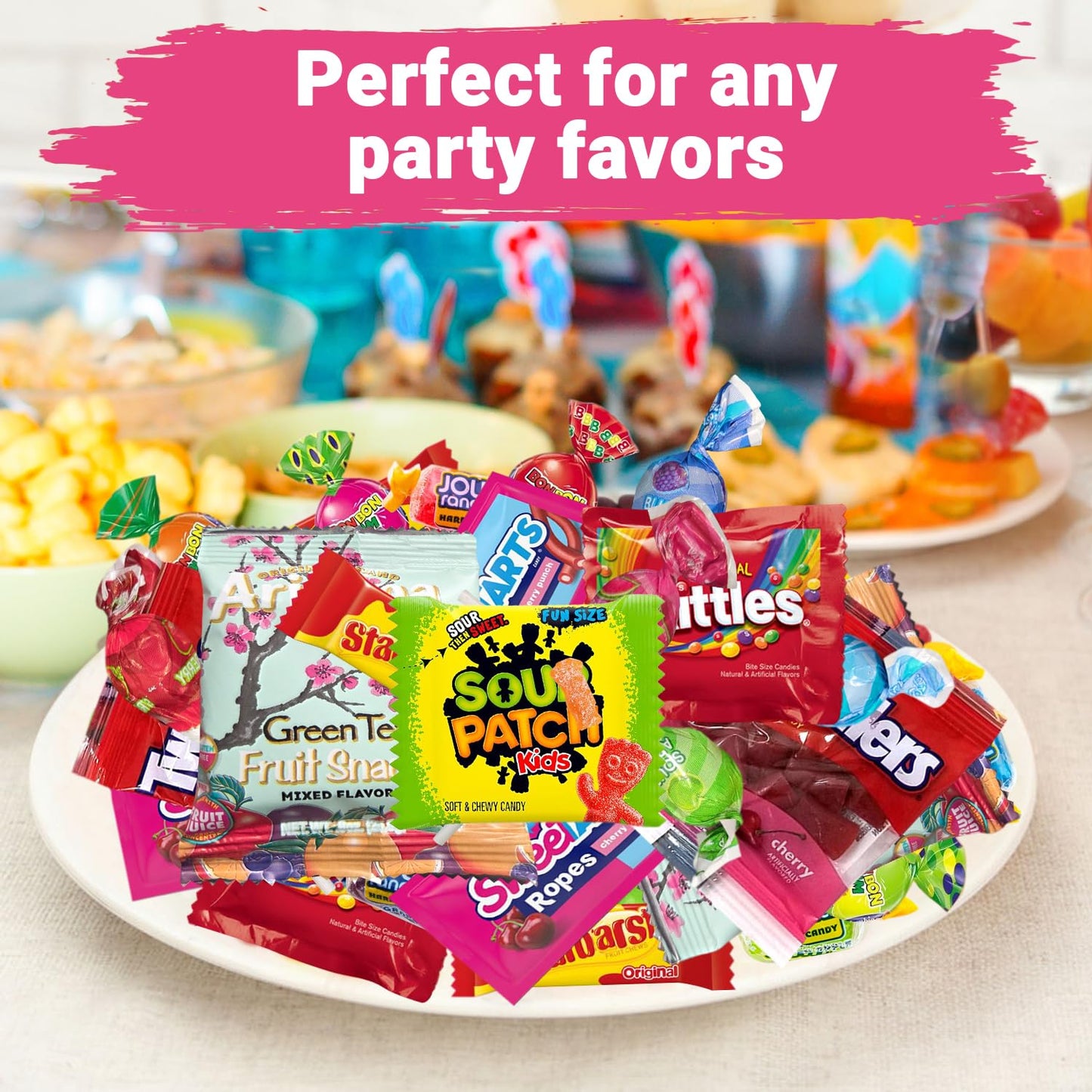 Ultimate Candy Variety Pack – 5 LB of Assorted Fruit-Flavored Candies, Chews & Gummies – Individually Wrapped – Perfect for Parties, Birthdays, Office Treats, Piñatas & Everyday Snacking