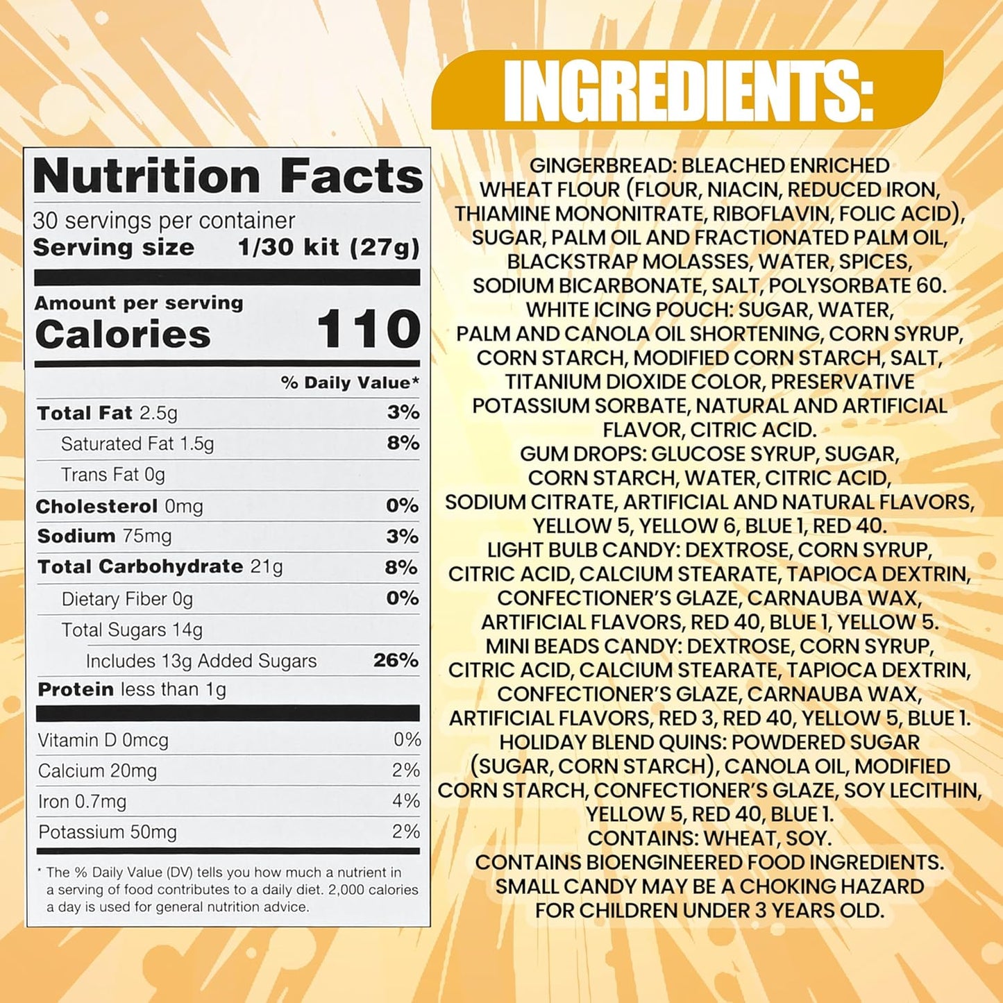 Gingerbread Mini Village Kit – Set Of 4 Pre-Baked Mini Houses – Easy No-Bake Christmas Decorating Kit With Icing And Candies – Kid-Friendly DIY Activity For Families, Classrooms, And Parties