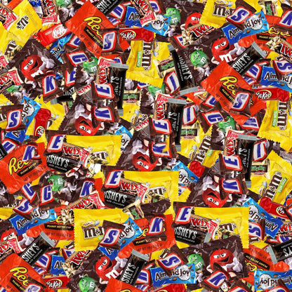 Assorted Chocolate Candy Mix - Individually Wrapped Chocolates - 2lb Bulk Variety Pack for Snacking, Sharing, and Gifting - Ideal for Home, Office, and Events