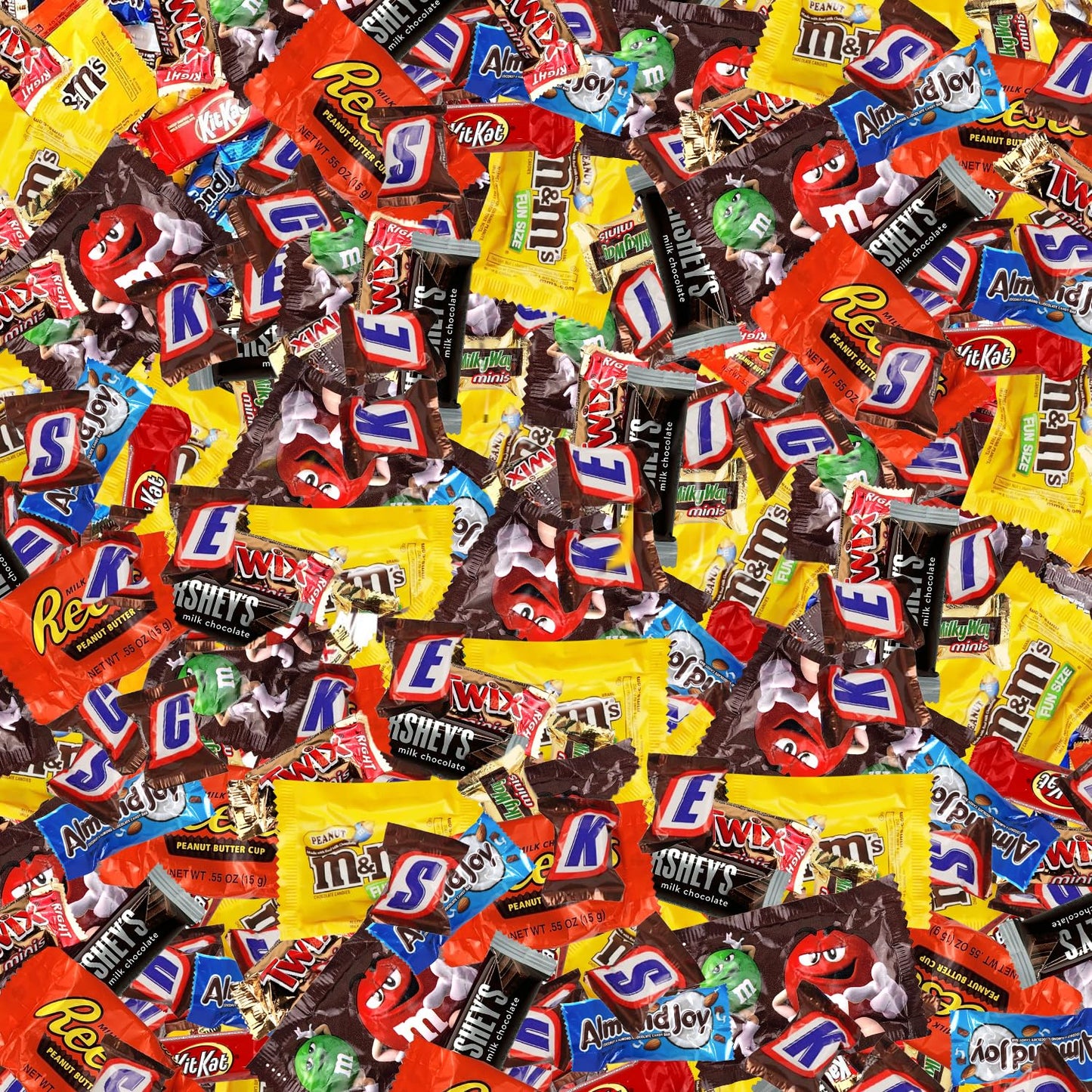 Assorted Chocolate Candy Mix - Individually Wrapped Milk, Dark, and White Chocolates - 5lb Bulk Variety Pack for Snacking, Sharing, and Gifting - Ideal for Home, Office, and Events