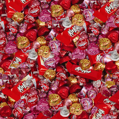 Valentines Day Chocolate Variety Pack, 2 Pounds Bulk Chocolate Candy Assortment For Sharing And Exchanges, Individually Wrapped Chocolates For Classroom Swap, Office Candy Bowl, Parties, Gift Bags