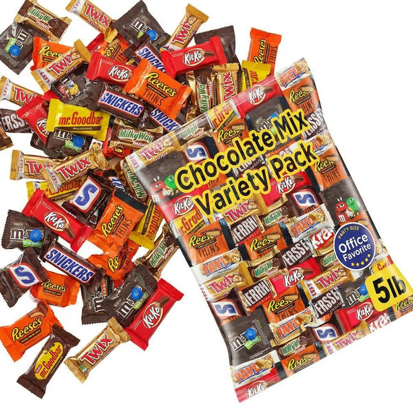 Chocolate Variety Pack, Assorted Individually Wrapped Candy (5 Pound)