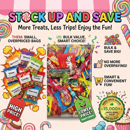 Ultimate Party Mix, Assorted Individually Wrapped Candy (20 Pounds)