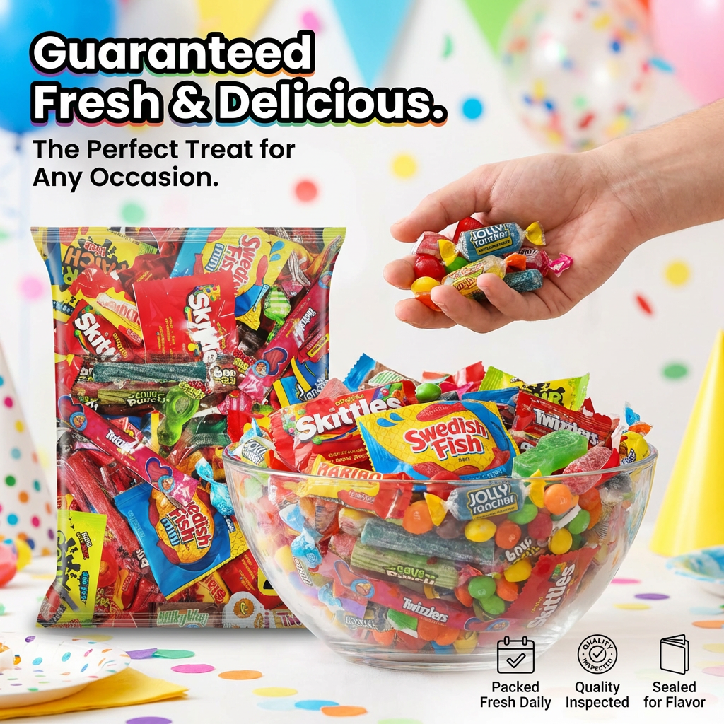 Bulk Variety Pack, Assorted Individually Wrapped Candy