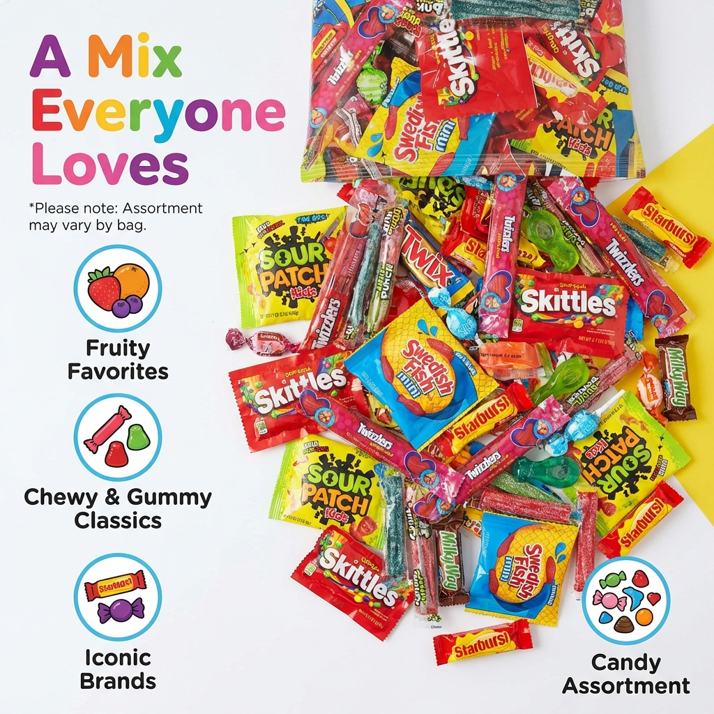 Bulk Variety Pack, Assorted Individually Wrapped Candy