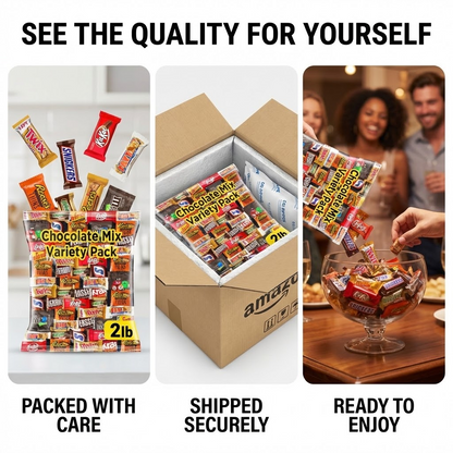 Chocolate Variety Pack, Assorted Individually Wrapped Candy (10 Pound)