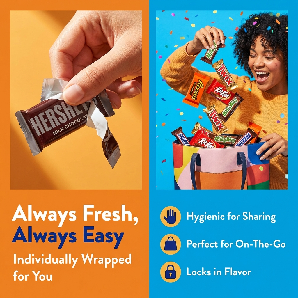 Chocolate Variety Pack, Assorted Individually Wrapped Candy (5 Pound)