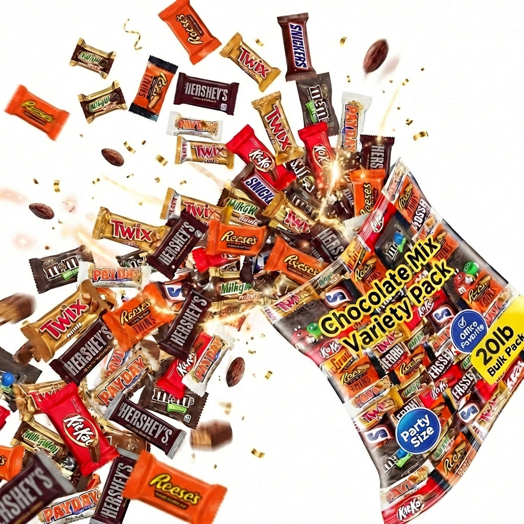 Chocolate Variety Pack, Assorted Individually Wrapped Candy (20 Pound)