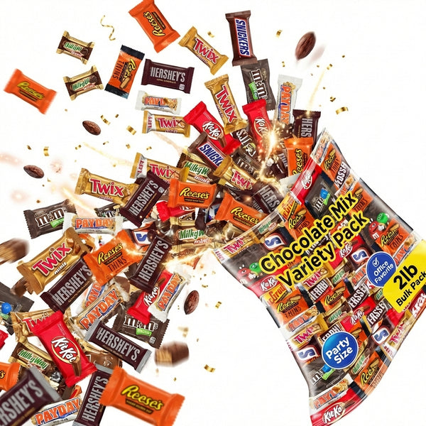 Chocolate Variety Pack, Assorted Individually Wrapped Candy (2 Pound)